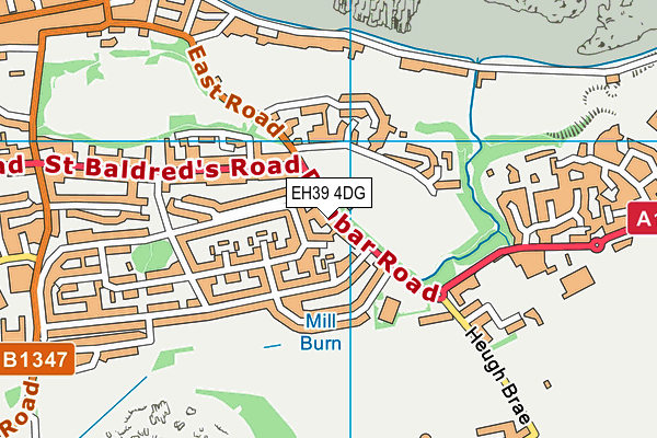 EH39 4DG map - OS VectorMap District (Ordnance Survey) EH39 4DG map - OS VectorMap District (Ordnance Survey)