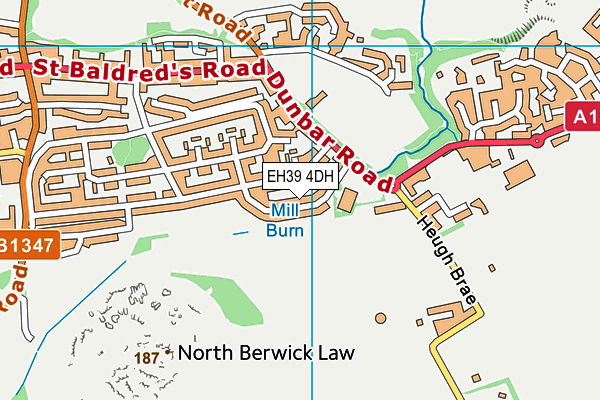 EH39 4DH map - OS VectorMap District (Ordnance Survey) EH39 4DH map - OS VectorMap District (Ordnance Survey)