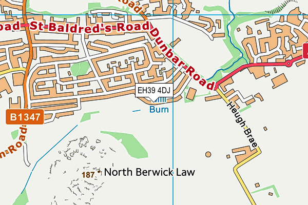 EH39 4DJ map - OS VectorMap District (Ordnance Survey) EH39 4DJ map - OS VectorMap District (Ordnance Survey)