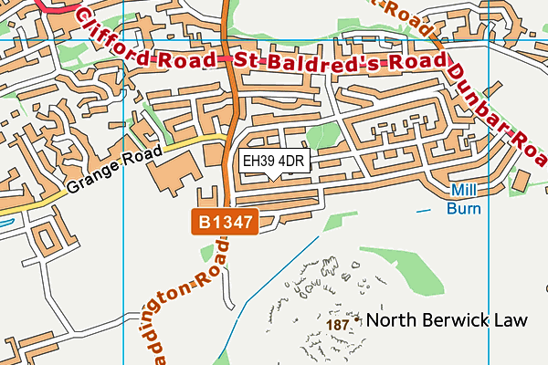 EH39 4DR map - OS VectorMap District (Ordnance Survey) EH39 4DR map - OS VectorMap District (Ordnance Survey)