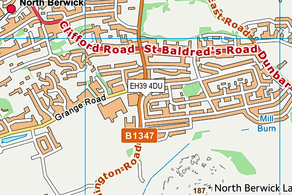 EH39 4DU map - OS VectorMap District (Ordnance Survey) EH39 4DU map - OS VectorMap District (Ordnance Survey)
