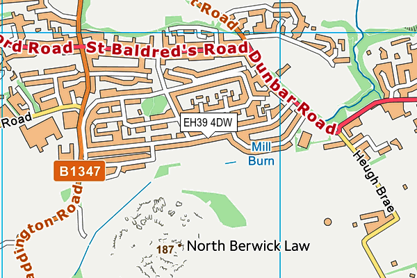 EH39 4DW map - OS VectorMap District (Ordnance Survey) EH39 4DW map - OS VectorMap District (Ordnance Survey)