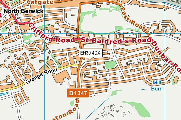 EH39 4DX map - OS VectorMap District (Ordnance Survey) EH39 4DX map - OS VectorMap District (Ordnance Survey)