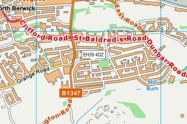 EH39 4DZ map - OS VectorMap District (Ordnance Survey) EH39 4DZ map - OS VectorMap District (Ordnance Survey)