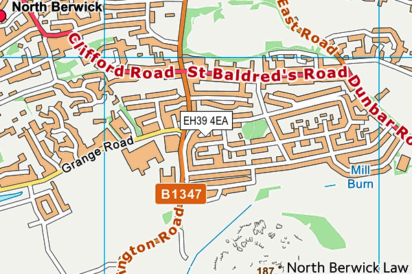 EH39 4EA map - OS VectorMap District (Ordnance Survey) EH39 4EA map - OS VectorMap District (Ordnance Survey)