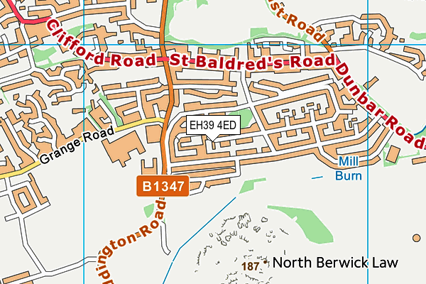 EH39 4ED map - OS VectorMap District (Ordnance Survey) EH39 4ED map - OS VectorMap District (Ordnance Survey)