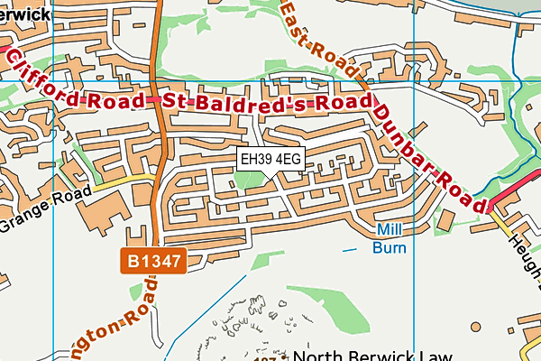 EH39 4EG map - OS VectorMap District (Ordnance Survey) EH39 4EG map - OS VectorMap District (Ordnance Survey)