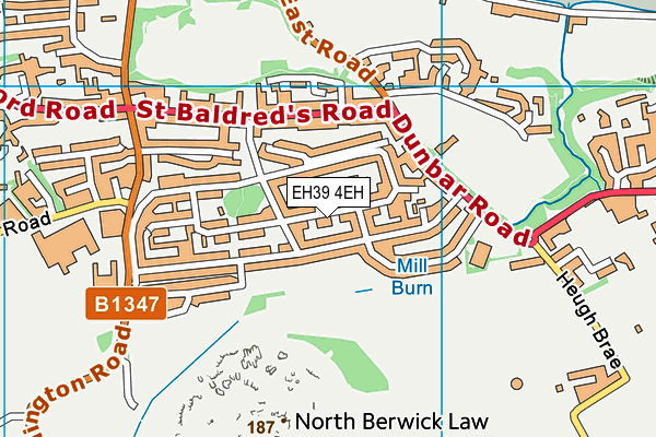 EH39 4EH map - OS VectorMap District (Ordnance Survey) EH39 4EH map - OS VectorMap District (Ordnance Survey)