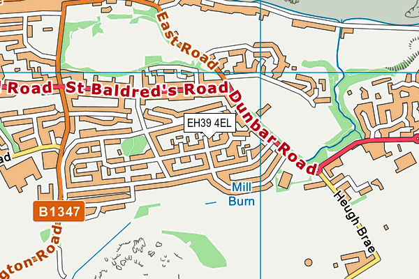 EH39 4EL map - OS VectorMap District (Ordnance Survey) EH39 4EL map - OS VectorMap District (Ordnance Survey)