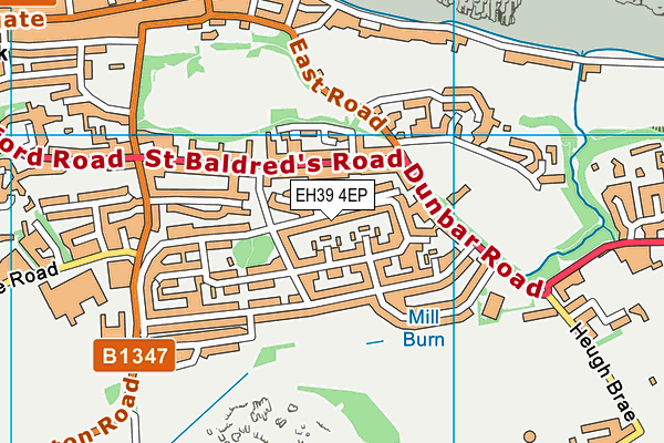 EH39 4EP map - OS VectorMap District (Ordnance Survey) EH39 4EP map - OS VectorMap District (Ordnance Survey)