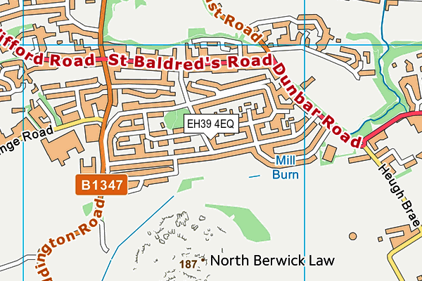 EH39 4EQ map - OS VectorMap District (Ordnance Survey) EH39 4EQ map - OS VectorMap District (Ordnance Survey)