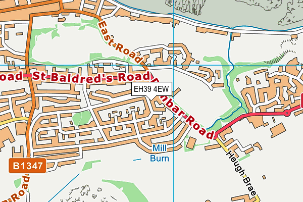 EH39 4EW map - OS VectorMap District (Ordnance Survey) EH39 4EW map - OS VectorMap District (Ordnance Survey)