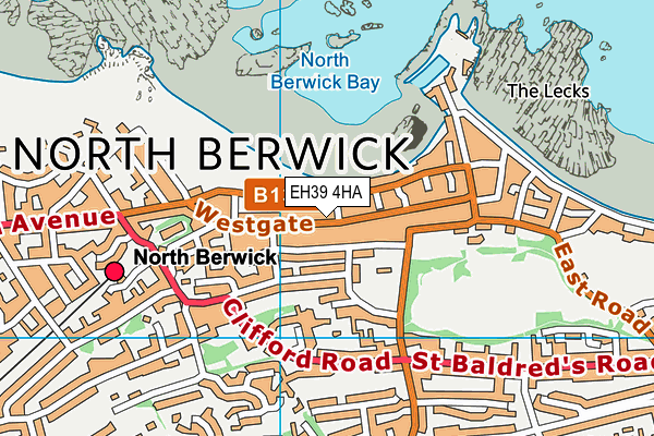 EH39 4HA map - OS VectorMap District (Ordnance Survey)