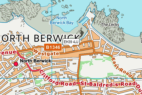 EH39 4JJ map - OS VectorMap District (Ordnance Survey) EH39 4JJ map - OS VectorMap District (Ordnance Survey)