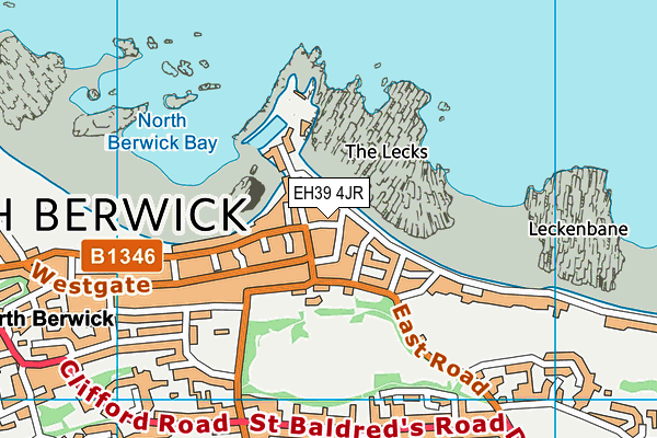 EH39 4JR map - OS VectorMap District (Ordnance Survey) EH39 4JR map - OS VectorMap District (Ordnance Survey)