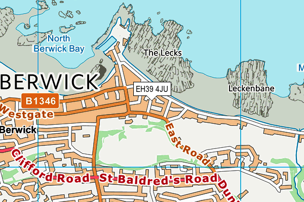EH39 4JU map - OS VectorMap District (Ordnance Survey) EH39 4JU map - OS VectorMap District (Ordnance Survey)