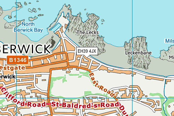 EH39 4JX map - OS VectorMap District (Ordnance Survey) EH39 4JX map - OS VectorMap District (Ordnance Survey)