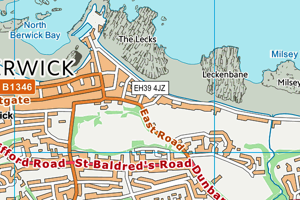 EH39 4JZ map - OS VectorMap District (Ordnance Survey) EH39 4JZ map - OS VectorMap District (Ordnance Survey)