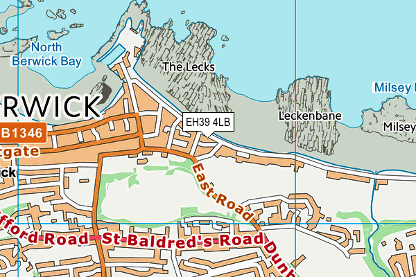 EH39 4LB map - OS VectorMap District (Ordnance Survey) EH39 4LB map - OS VectorMap District (Ordnance Survey)