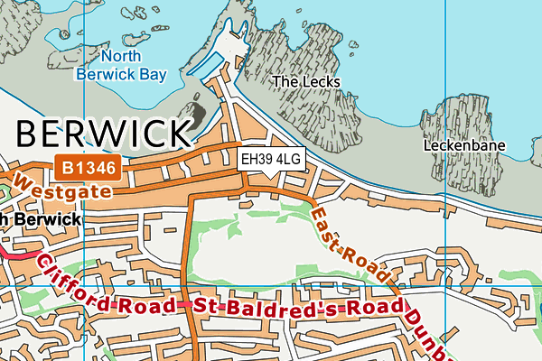 EH39 4LG map - OS VectorMap District (Ordnance Survey) EH39 4LG map - OS VectorMap District (Ordnance Survey)