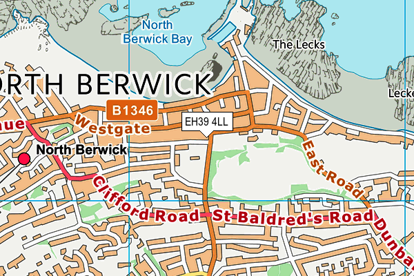 EH39 4LL map - OS VectorMap District (Ordnance Survey) EH39 4LL map - OS VectorMap District (Ordnance Survey)