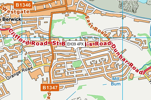 EH39 4PX map - OS VectorMap District (Ordnance Survey) EH39 4PX map - OS VectorMap District (Ordnance Survey)