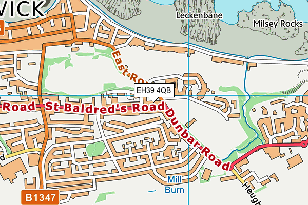 EH39 4QB map - OS VectorMap District (Ordnance Survey) EH39 4QB map - OS VectorMap District (Ordnance Survey)