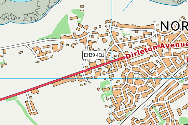 EH39 4QJ map - OS VectorMap District (Ordnance Survey) EH39 4QJ map - OS VectorMap District (Ordnance Survey)
