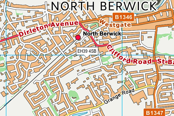 EH39 4SB map - OS VectorMap District (Ordnance Survey) EH39 4SB map - OS VectorMap District (Ordnance Survey)