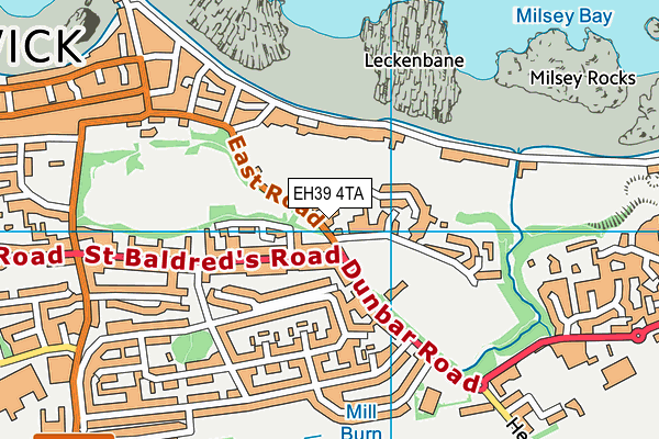 EH39 4TA map - OS VectorMap District (Ordnance Survey) EH39 4TA map - OS VectorMap District (Ordnance Survey)