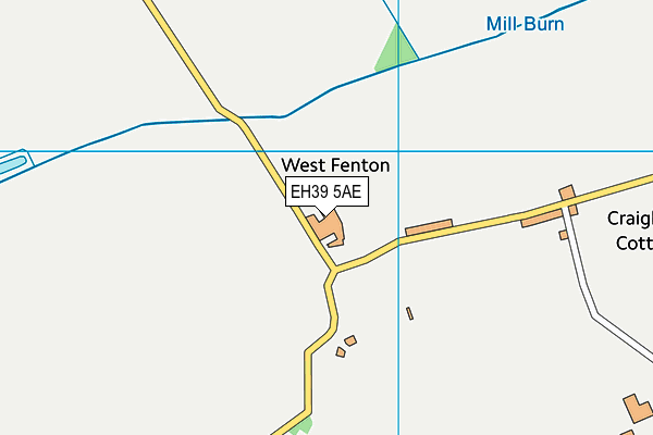 EH39 5AE map - OS VectorMap District (Ordnance Survey) EH39 5AE map - OS VectorMap District (Ordnance Survey)