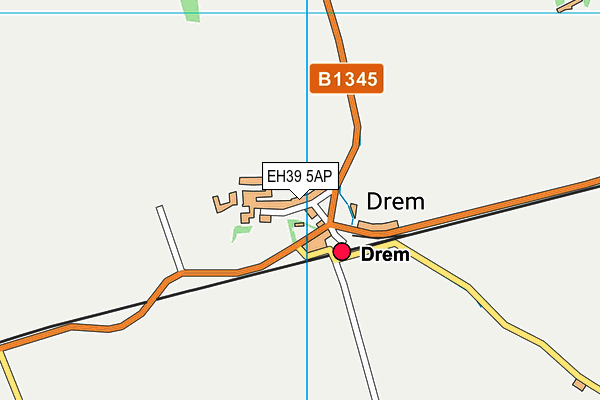 EH39 5AP map - OS VectorMap District (Ordnance Survey) EH39 5AP map - OS VectorMap District (Ordnance Survey)