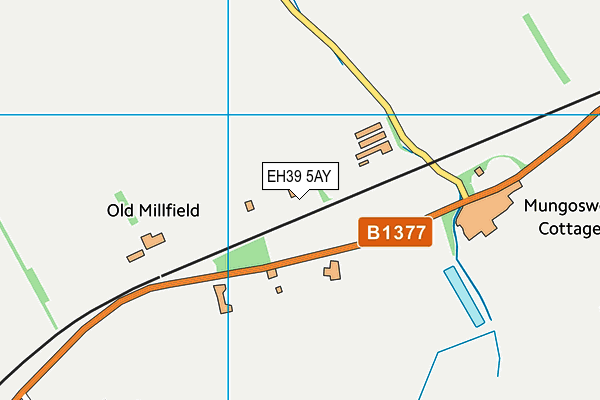 EH39 5AY map - OS VectorMap District (Ordnance Survey) EH39 5AY map - OS VectorMap District (Ordnance Survey)