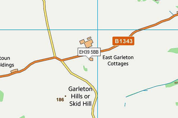 EH39 5BB map - OS VectorMap District (Ordnance Survey) EH39 5BB map - OS VectorMap District (Ordnance Survey)
