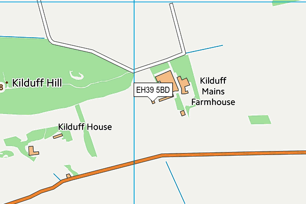 EH39 5BD map - OS VectorMap District (Ordnance Survey) EH39 5BD map - OS VectorMap District (Ordnance Survey)