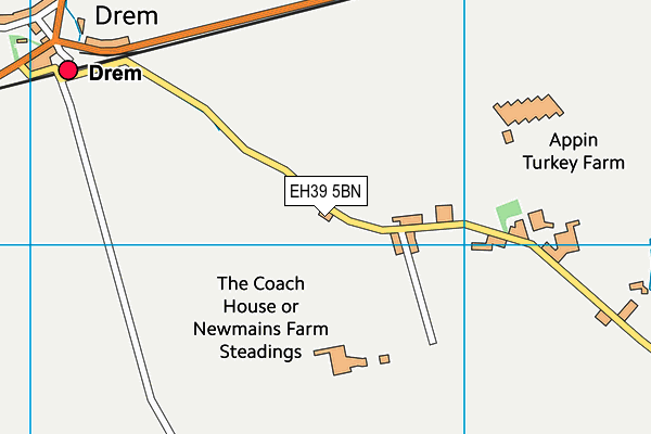 EH39 5BN map - OS VectorMap District (Ordnance Survey) EH39 5BN map - OS VectorMap District (Ordnance Survey)