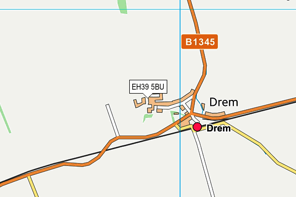 EH39 5BU map - OS VectorMap District (Ordnance Survey) EH39 5BU map - OS VectorMap District (Ordnance Survey)