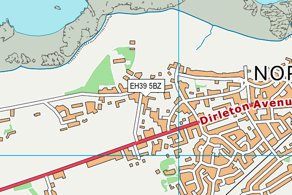 EH39 5BZ map - OS VectorMap District (Ordnance Survey) EH39 5BZ map - OS VectorMap District (Ordnance Survey)