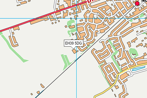 EH39 5DG map - OS VectorMap District (Ordnance Survey) EH39 5DG map - OS VectorMap District (Ordnance Survey)