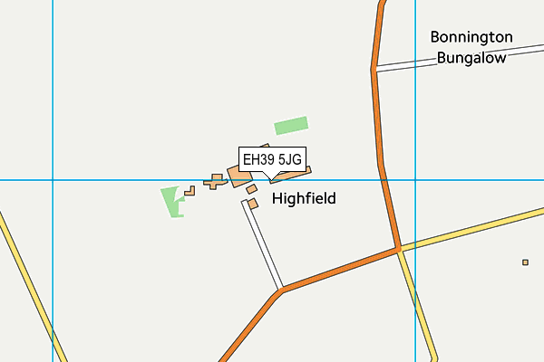 EH39 5JG map - OS VectorMap District (Ordnance Survey) EH39 5JG map - OS VectorMap District (Ordnance Survey)