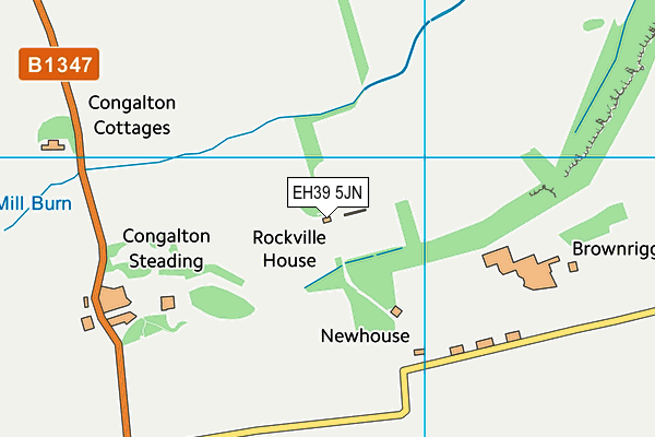 EH39 5JN map - OS VectorMap District (Ordnance Survey) EH39 5JN map - OS VectorMap District (Ordnance Survey)
