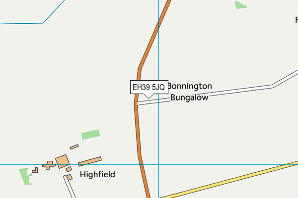 EH39 5JQ map - OS VectorMap District (Ordnance Survey) EH39 5JQ map - OS VectorMap District (Ordnance Survey)