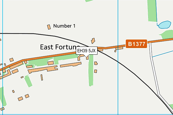 EH39 5JX map - OS VectorMap District (Ordnance Survey) EH39 5JX map - OS VectorMap District (Ordnance Survey)