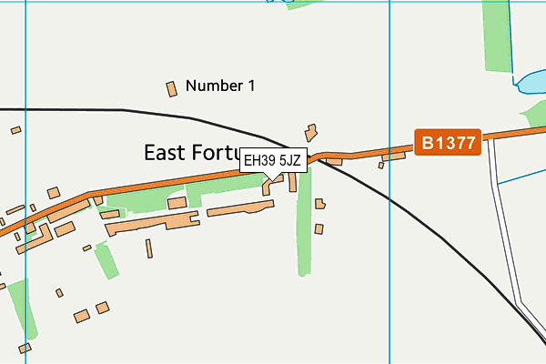 EH39 5JZ map - OS VectorMap District (Ordnance Survey) EH39 5JZ map - OS VectorMap District (Ordnance Survey)