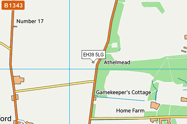 EH39 5LG map - OS VectorMap District (Ordnance Survey) EH39 5LG map - OS VectorMap District (Ordnance Survey)