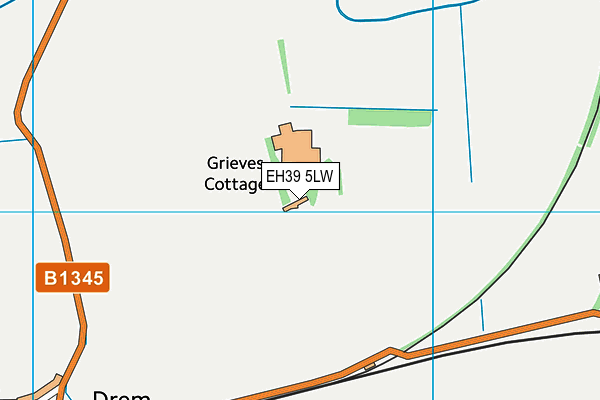 EH39 5LW map - OS VectorMap District (Ordnance Survey) EH39 5LW map - OS VectorMap District (Ordnance Survey)