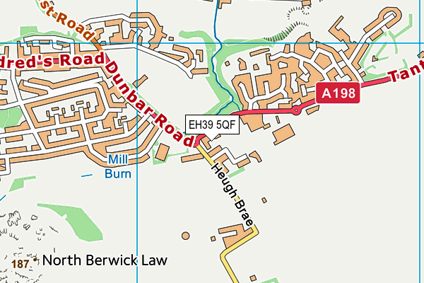 EH39 5QF map - OS VectorMap District (Ordnance Survey) EH39 5QF map - OS VectorMap District (Ordnance Survey)