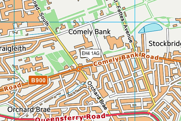EH4 1AG map - OS VectorMap District (Ordnance Survey) EH4 1AG map - OS VectorMap District (Ordnance Survey)