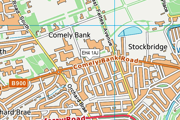 EH4 1AJ map - OS VectorMap District (Ordnance Survey) EH4 1AJ map - OS VectorMap District (Ordnance Survey)