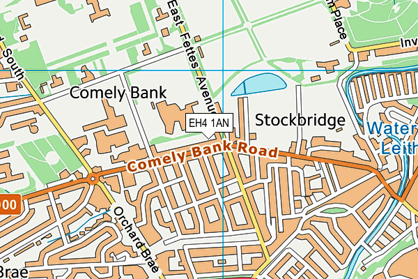 EH4 1AN map - OS VectorMap District (Ordnance Survey) EH4 1AN map - OS VectorMap District (Ordnance Survey)